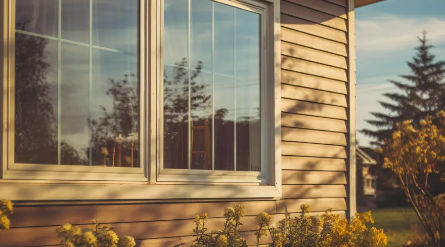 A house with tinted windows